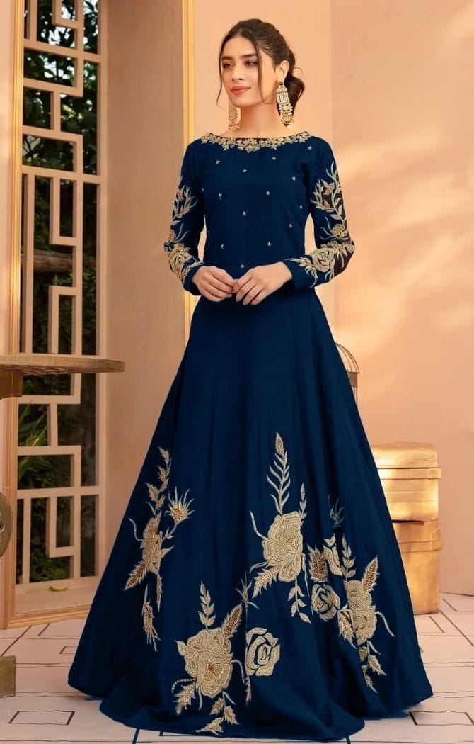 Heavy Embroidered Maxi Dress