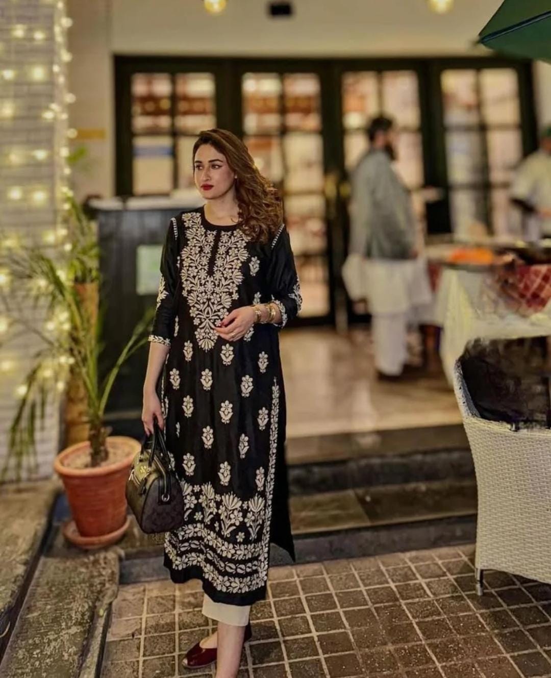 Indian Chickenkari Long Kurti