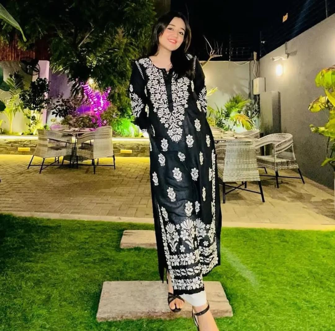 Indian Chickenkari Long Kurti