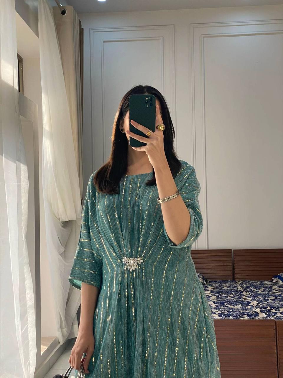Luxury Moonlight Kaftan Dress