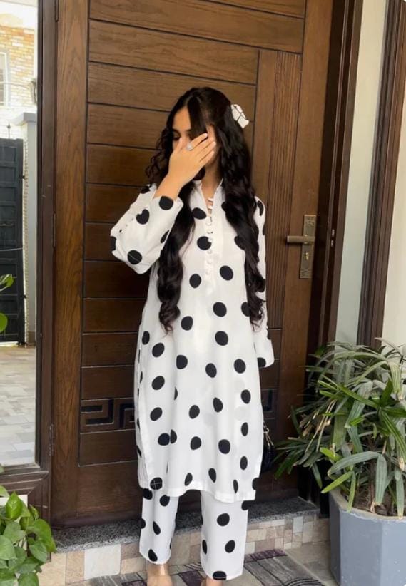 Polka Co ord - Set 2pcs Nuraa