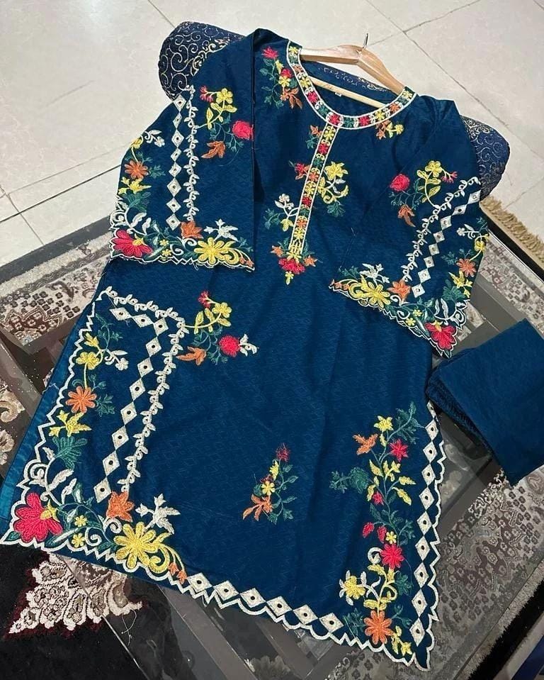 Multi Embroidery Shirt with Trouser - 2pcs Pret