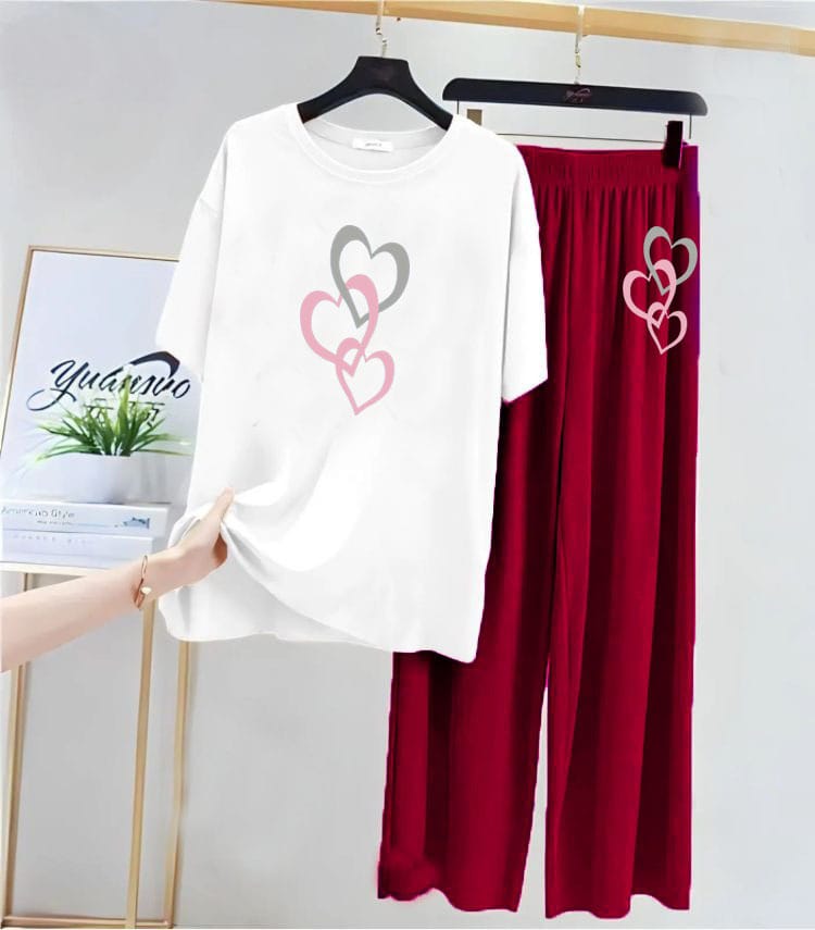 Teddy Bear Print Night Suit