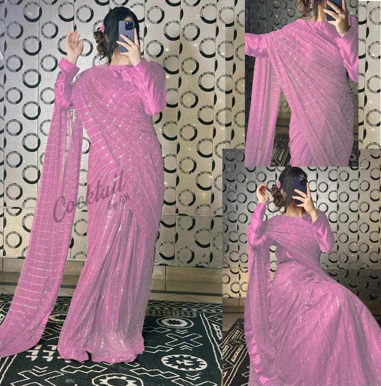 Elegant Fancy Moonlight saree