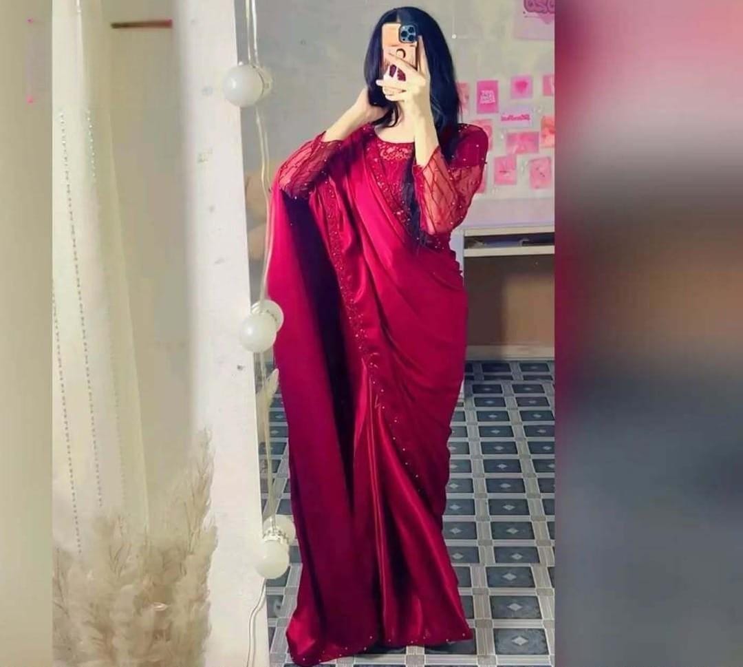 Embroidered fancy saree