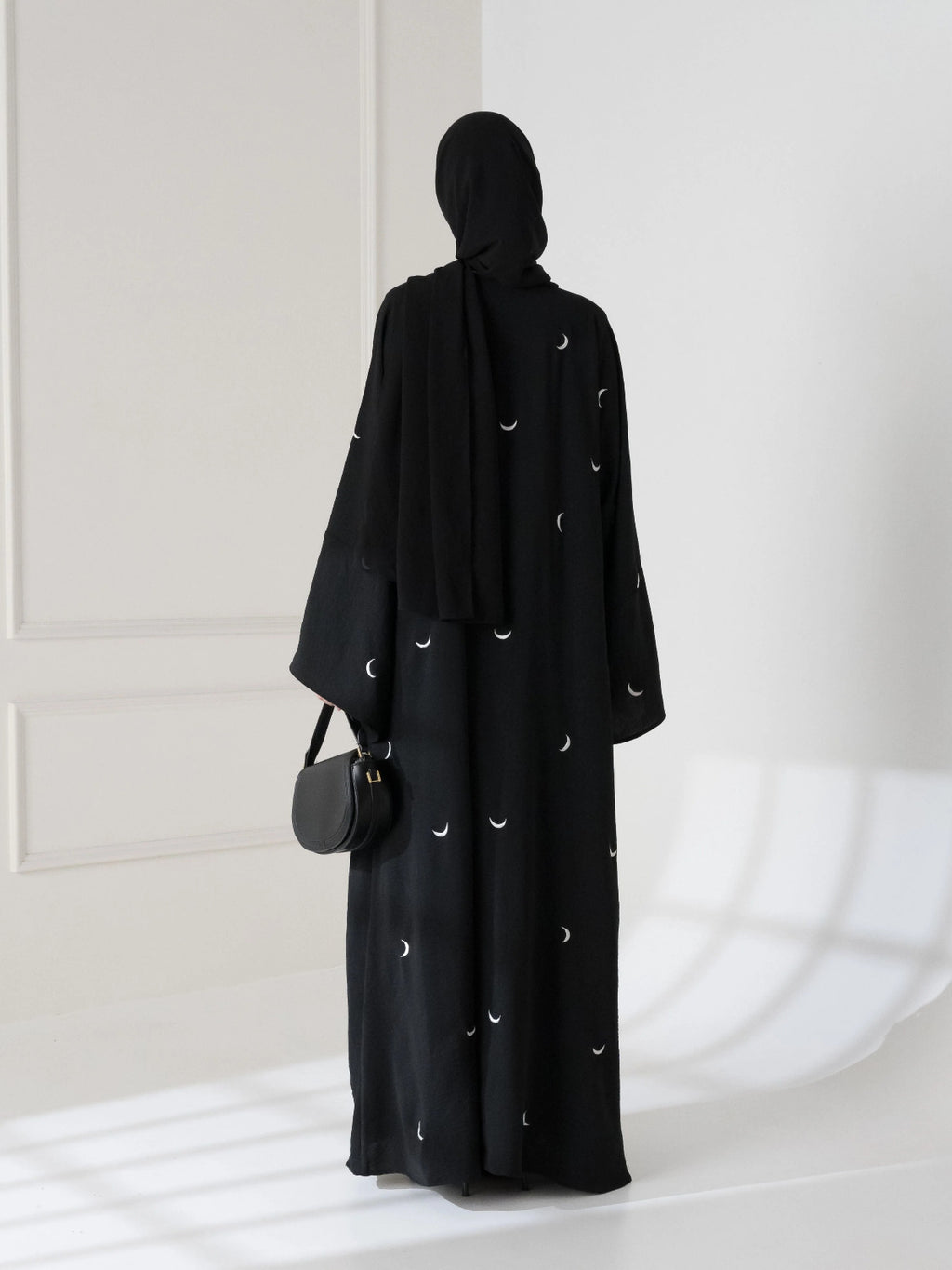 Moon Embroidered Abaya 2 pcs