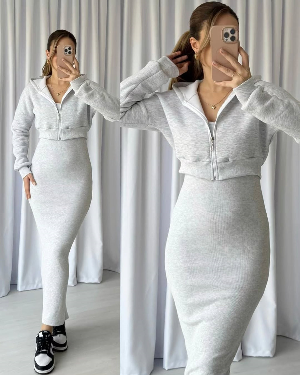 Trendy Rib Bodycon Maxi