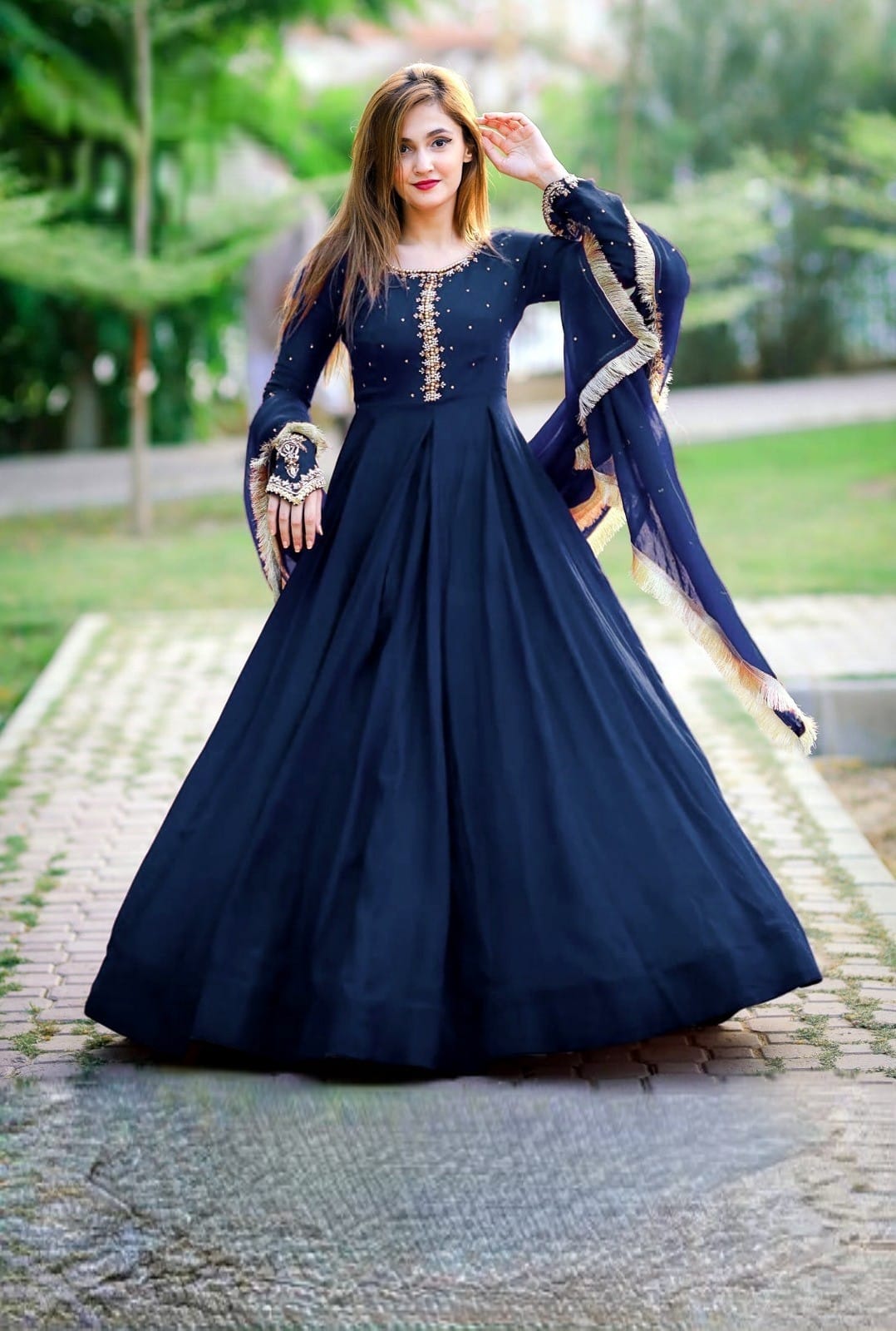 Luxury Embroidered Maxi 3 Piece