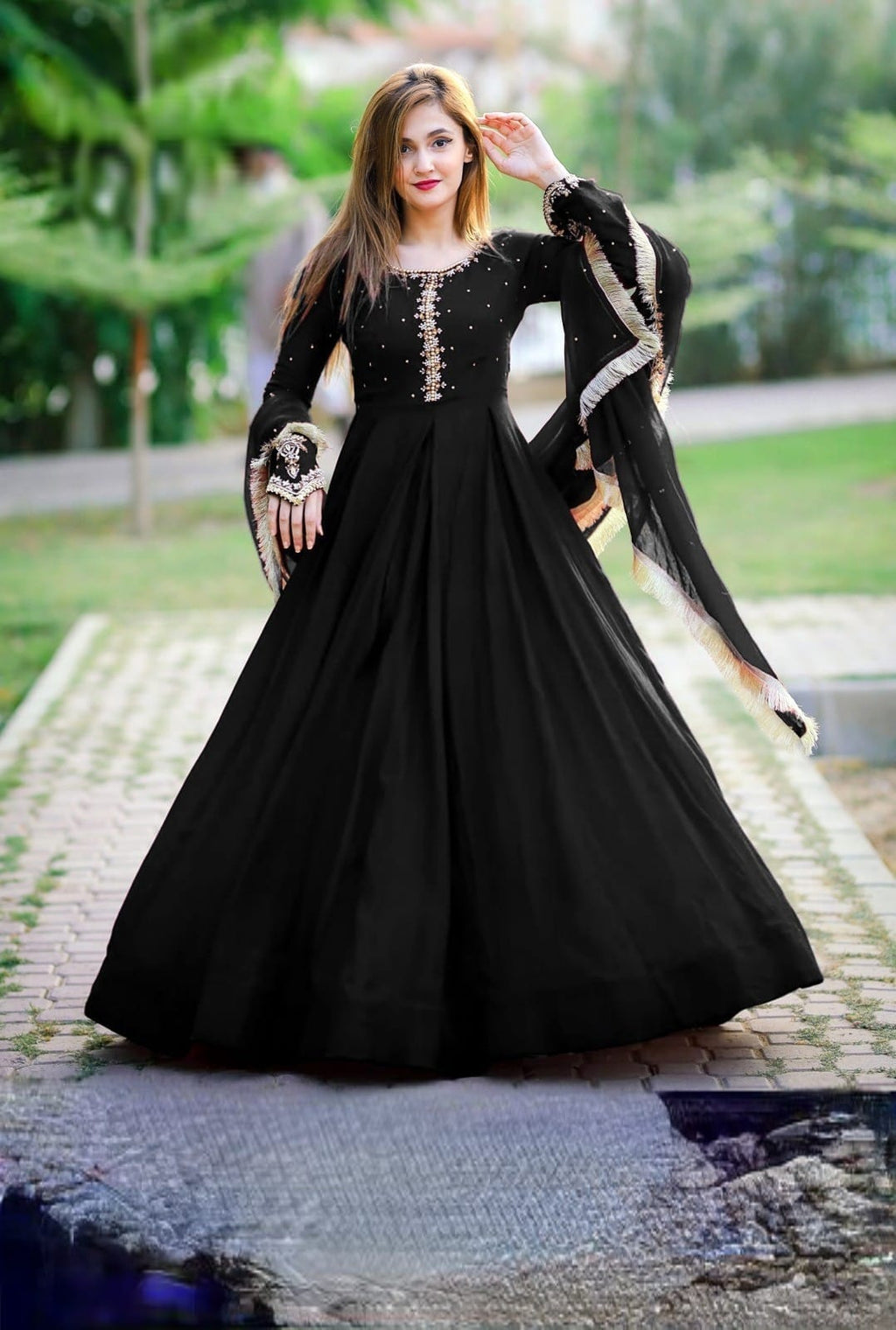 Luxury Embroidered Maxi 3 Piece