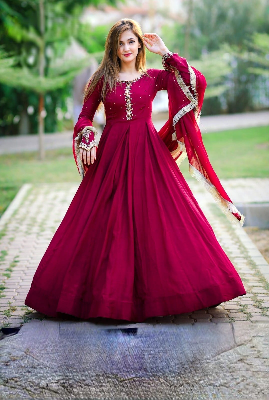 Luxury Embroidered Maxi 3 Piece