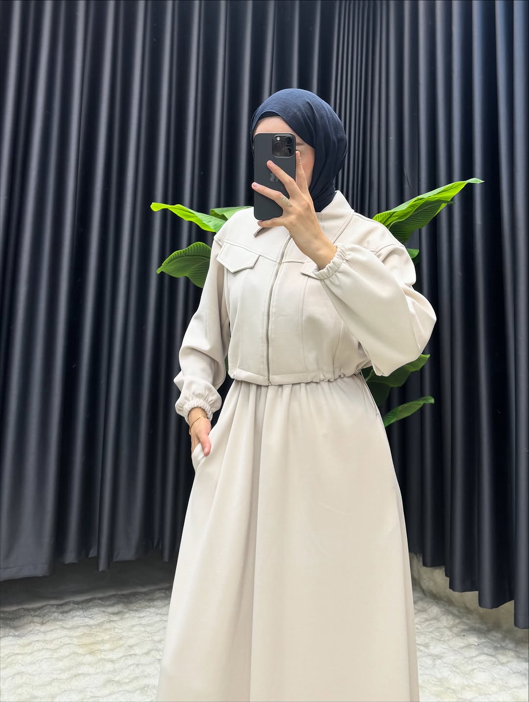 Winter Zipper Coaty with Long Maxi