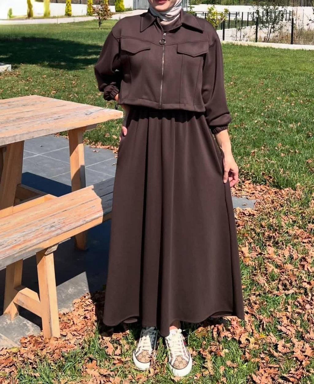 Winter Zipper Coaty with Long Maxi