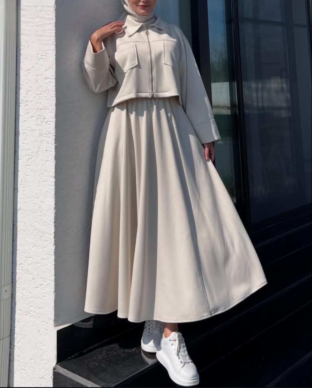 Winter Zipper Coaty with Long Maxi