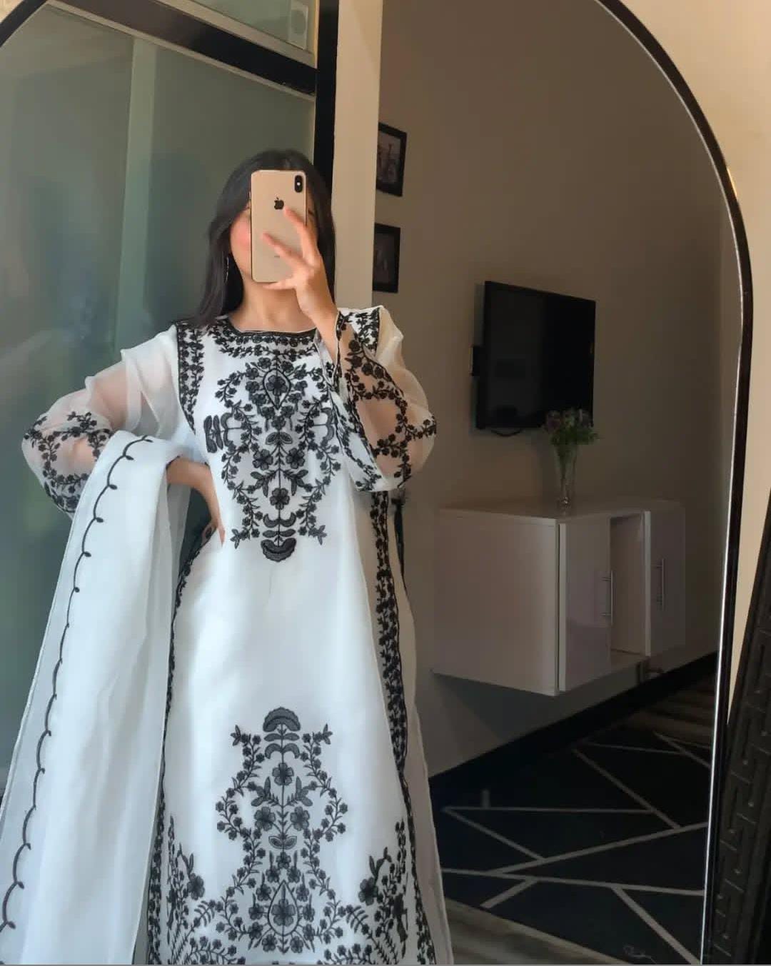 Front Heavy Embroidered  Shirt 3PC  | Eid Collection |